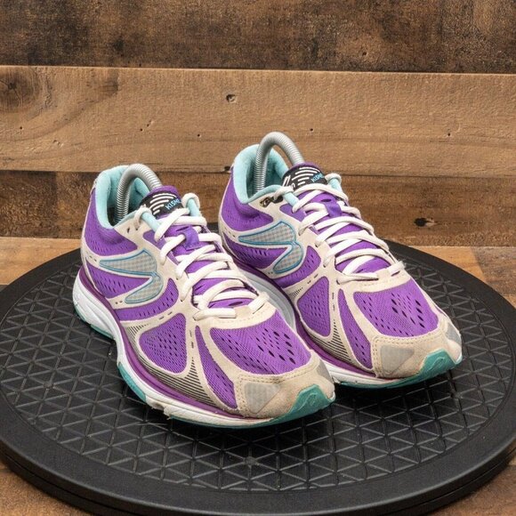 NEWTON KISMET WOMENS ATHLETIC SHOES RUNNING WALKING GYM GRAY PURPLE LOW SIZE 9 - Picture 3 of 9